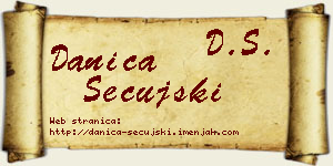 Danica Sečujski vizit kartica